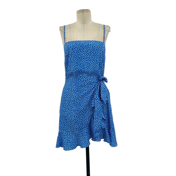 Hello Molly Down to Georgia Dress Blue White Size Large - Picture 2 of 10